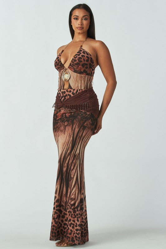 Wild instinct maxi dress