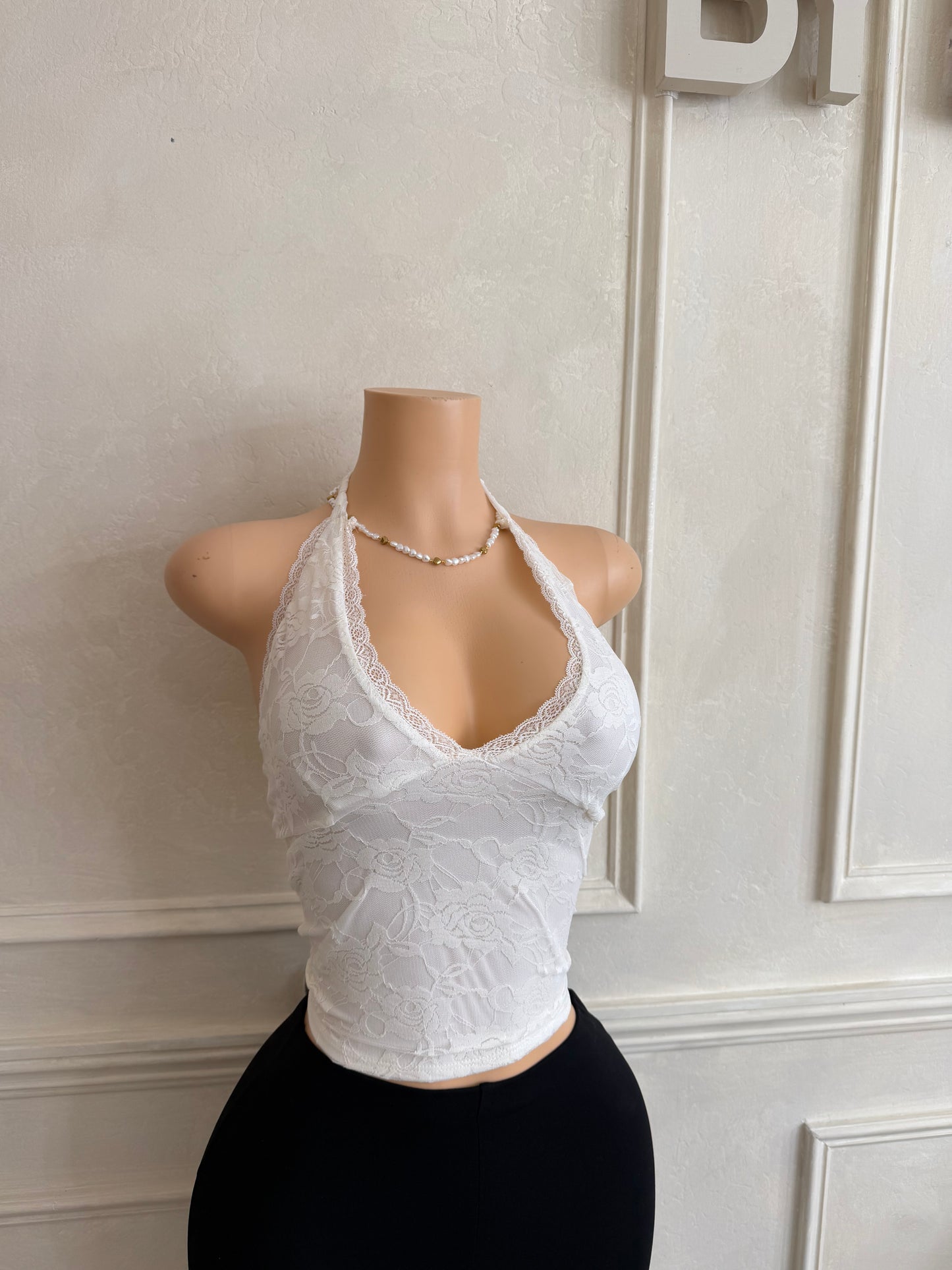 White lace top