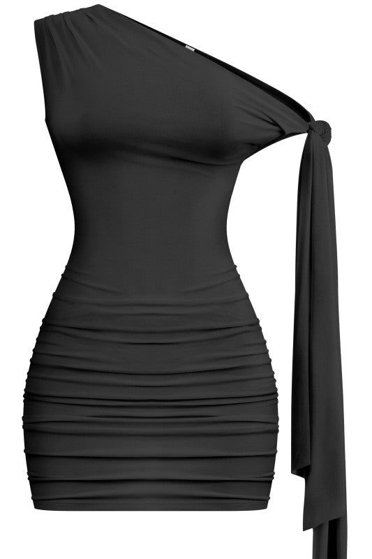 Black mini dress
