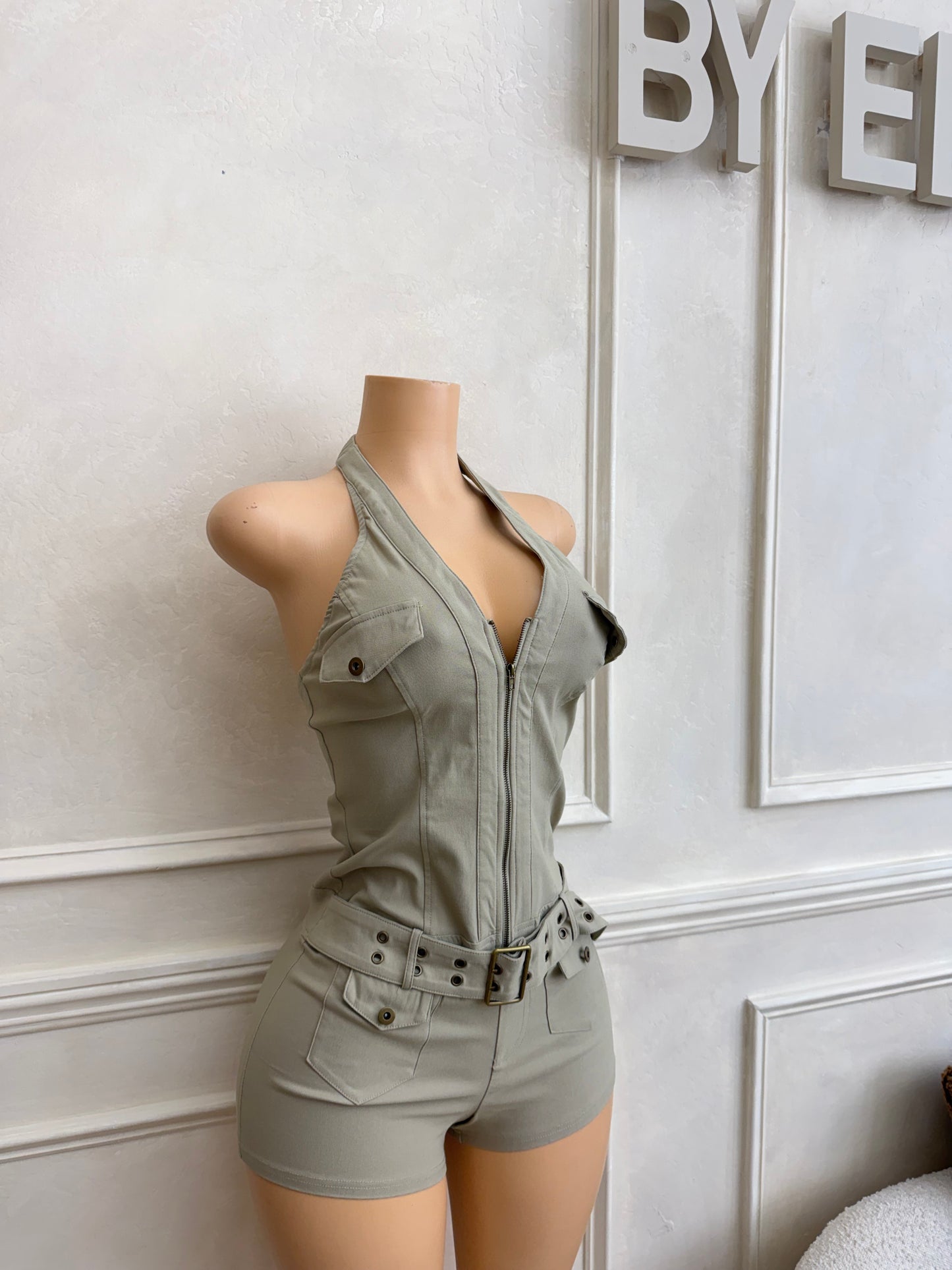 Khaki jumpsuit