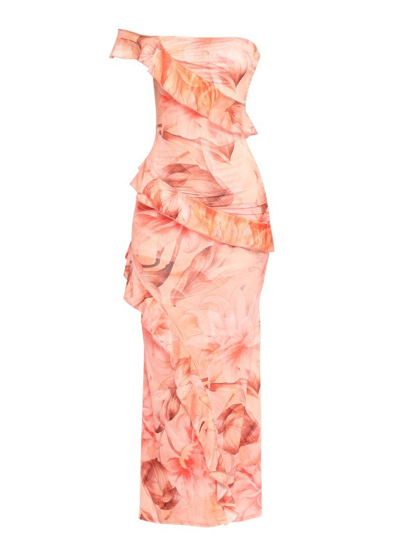 Rose Ruffle Max Dress