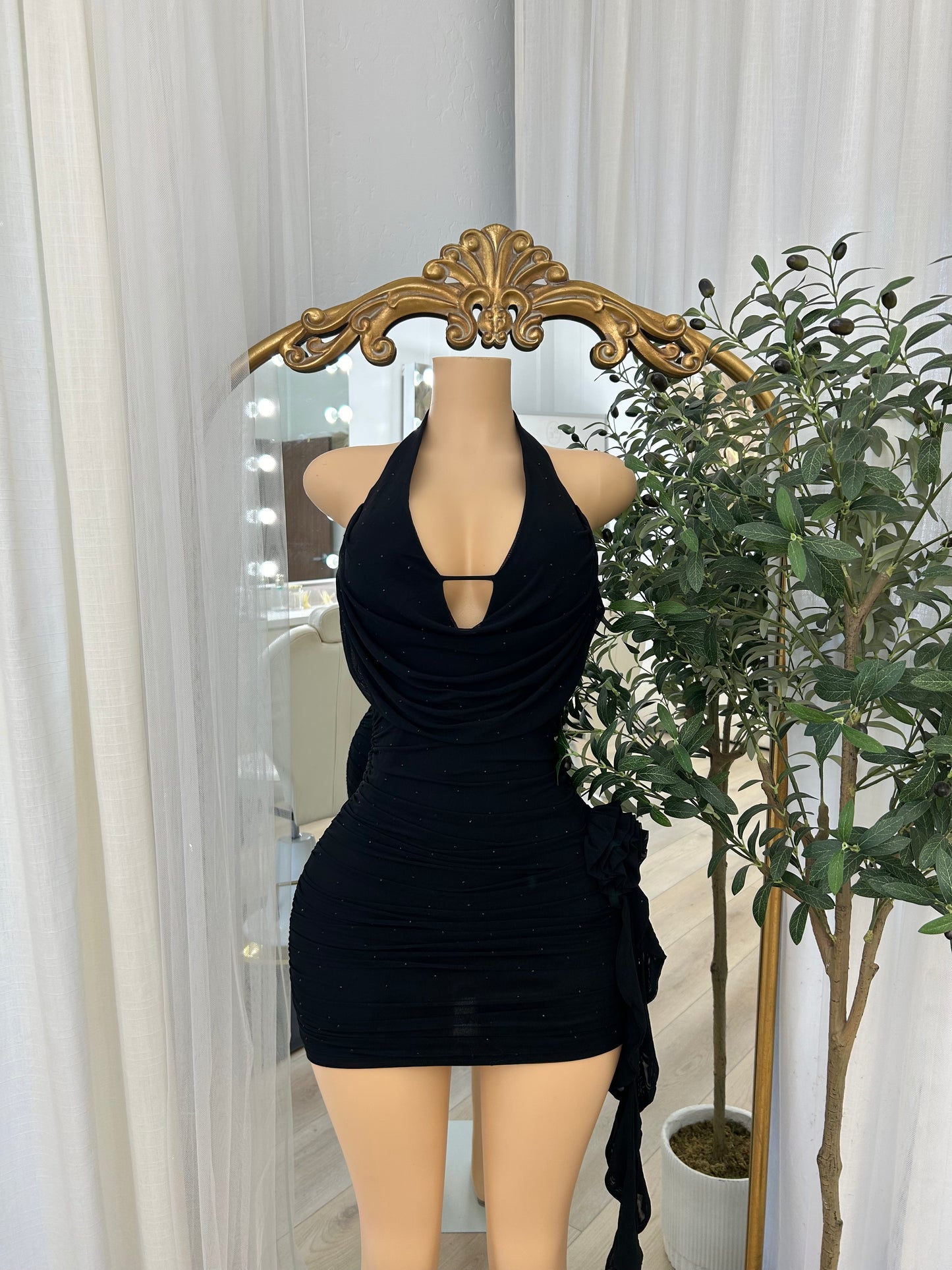 Black Halter Dress