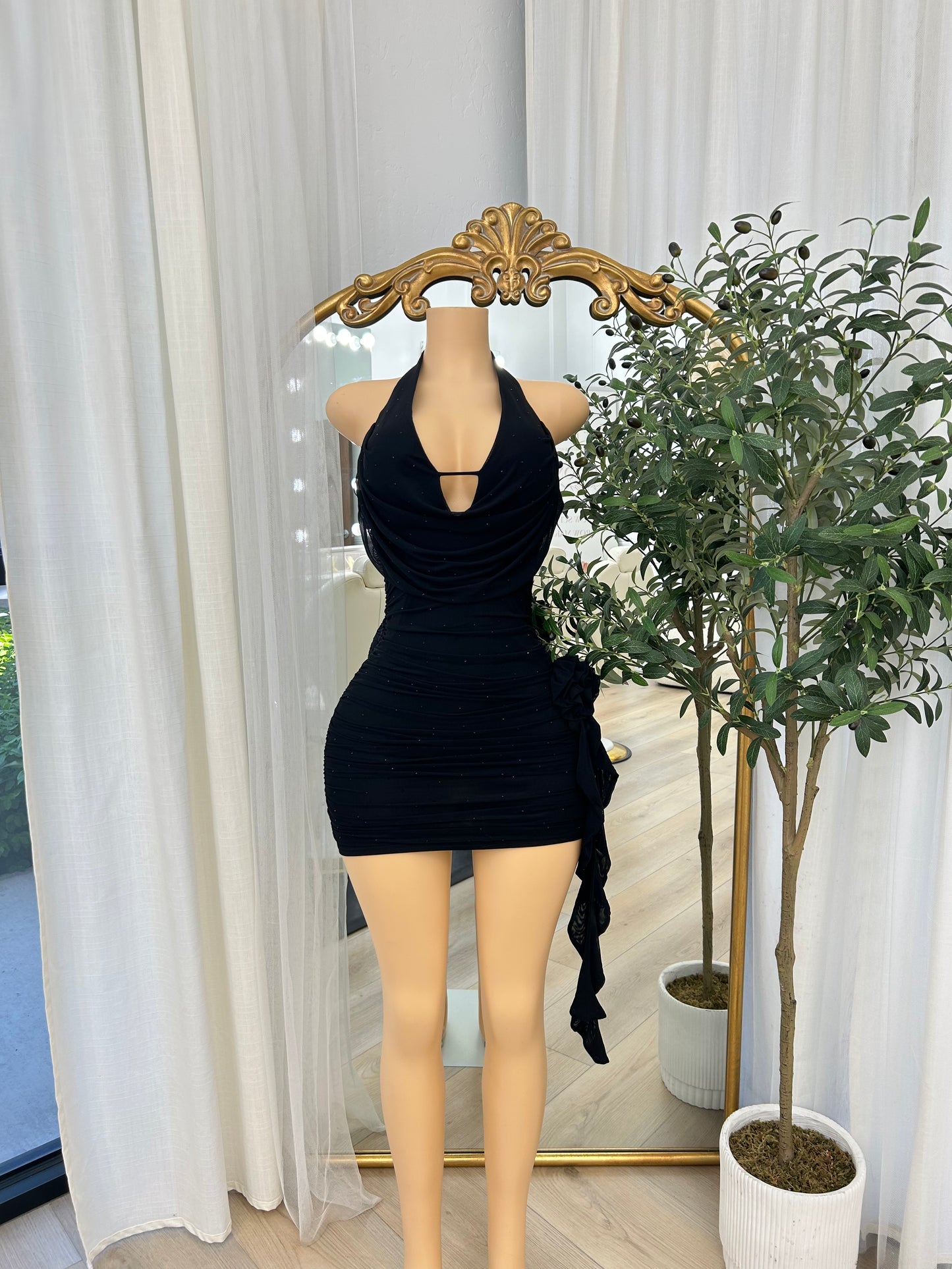 Black Halter Dress