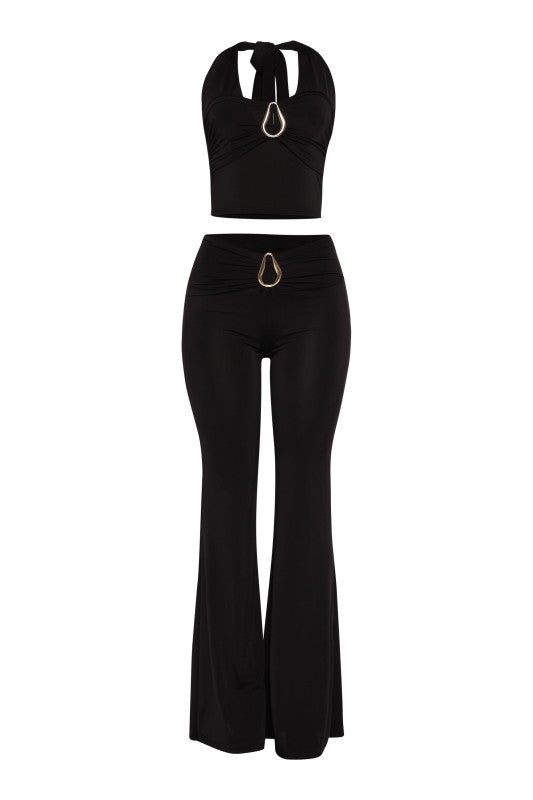 Halter top and pant set
