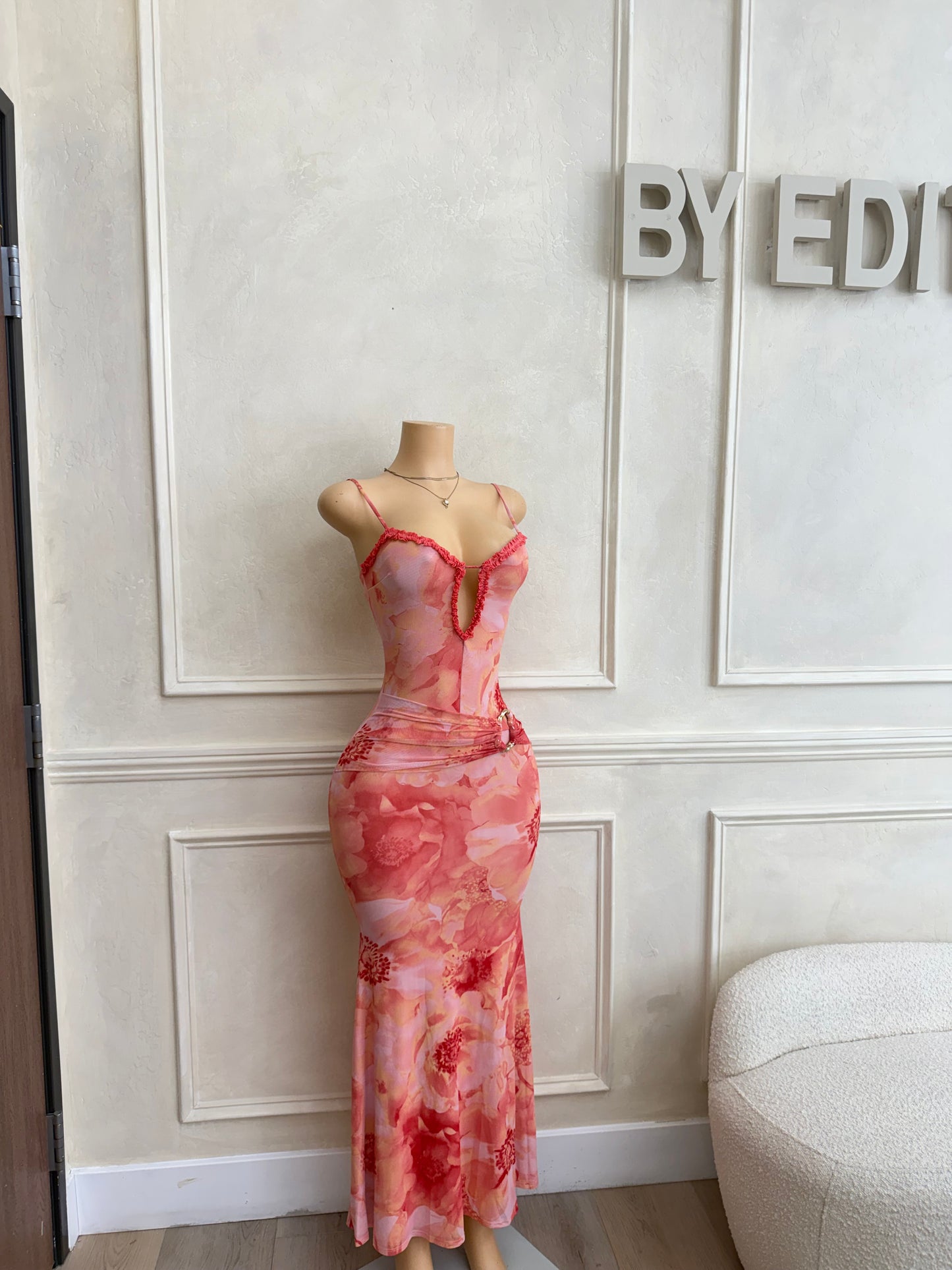Printed maxi dress