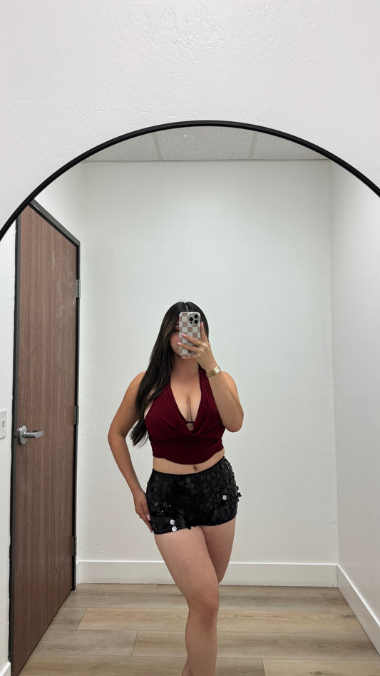 Black sequence shorts Bottoms