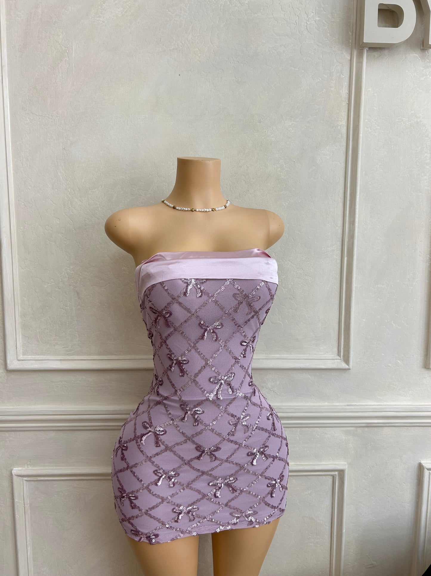 Lavender sequence dress