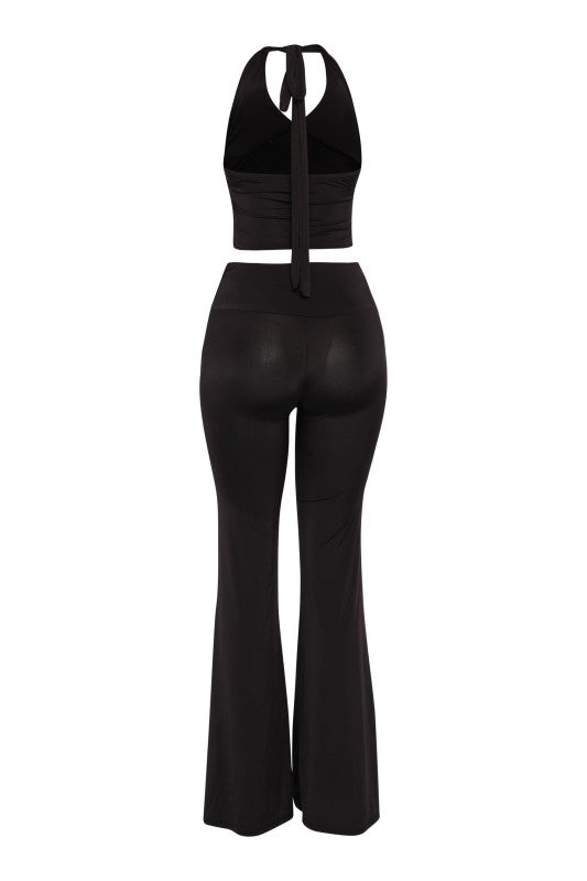 Halter top and pant set
