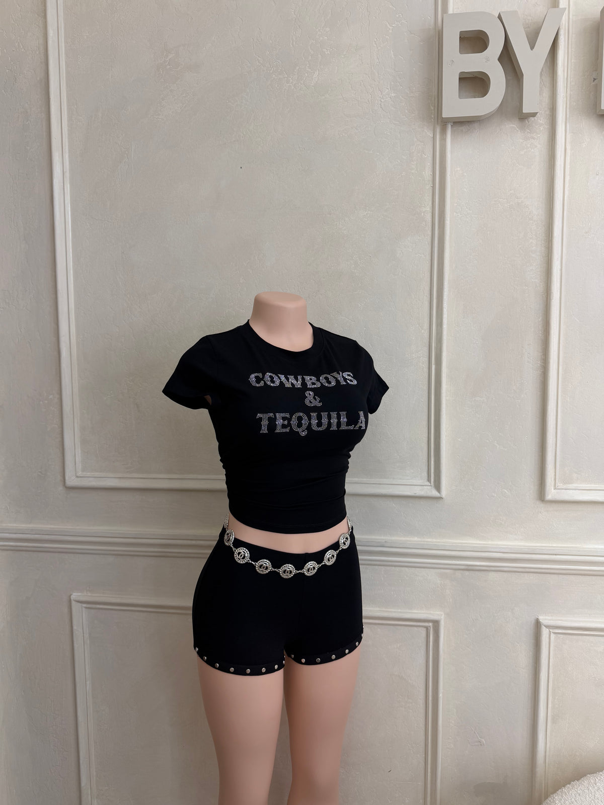 Cowboy and tequila baby tee