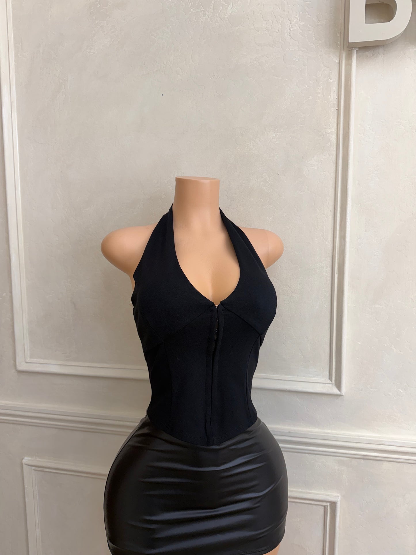 Black corset top