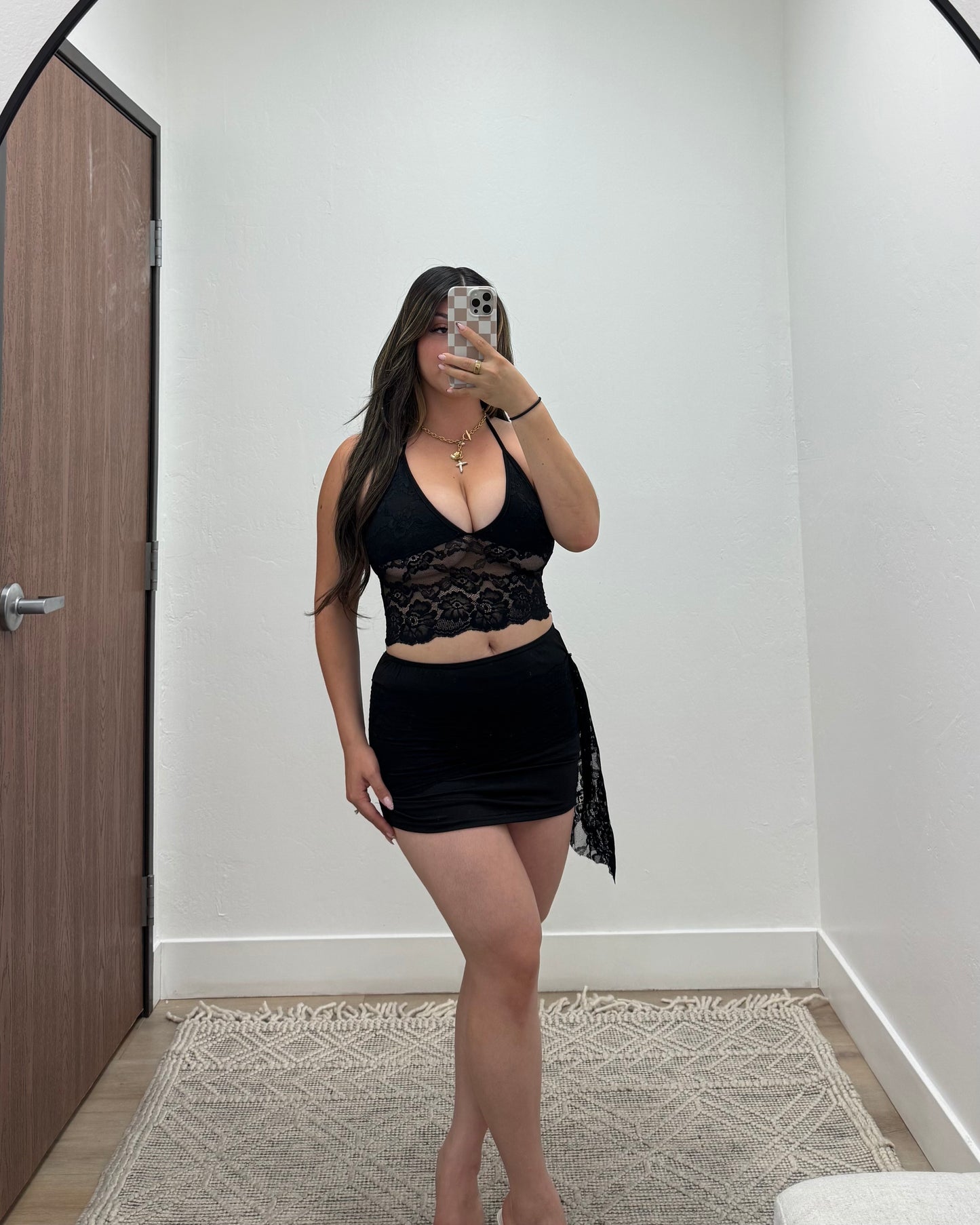 Black lace set