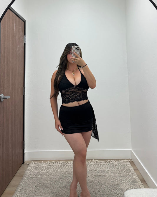 Black lace set
