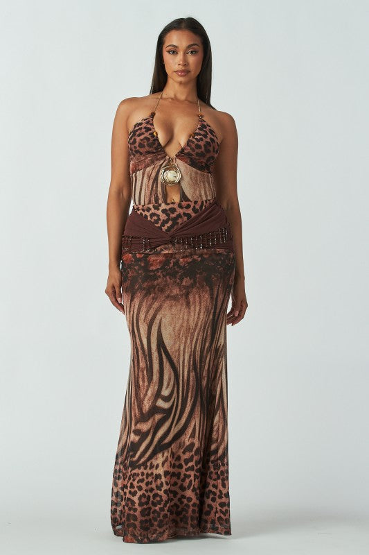 Wild instinct maxi dress