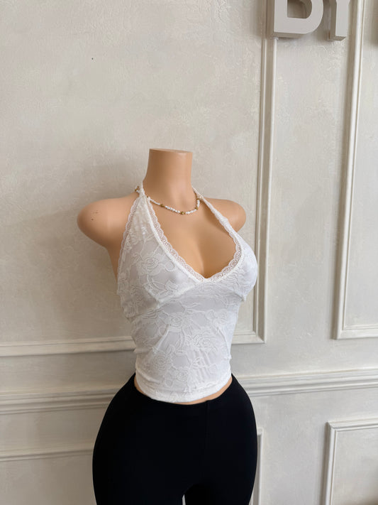 White lace top