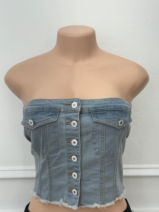 Denim top