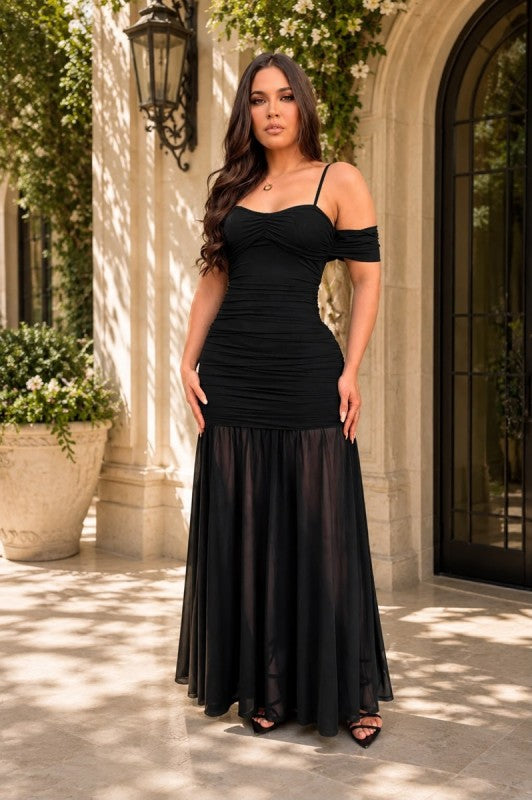 Black maxi dress