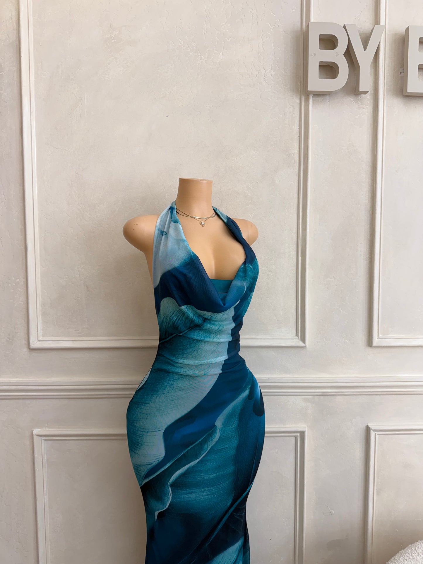 Teal maxi dress