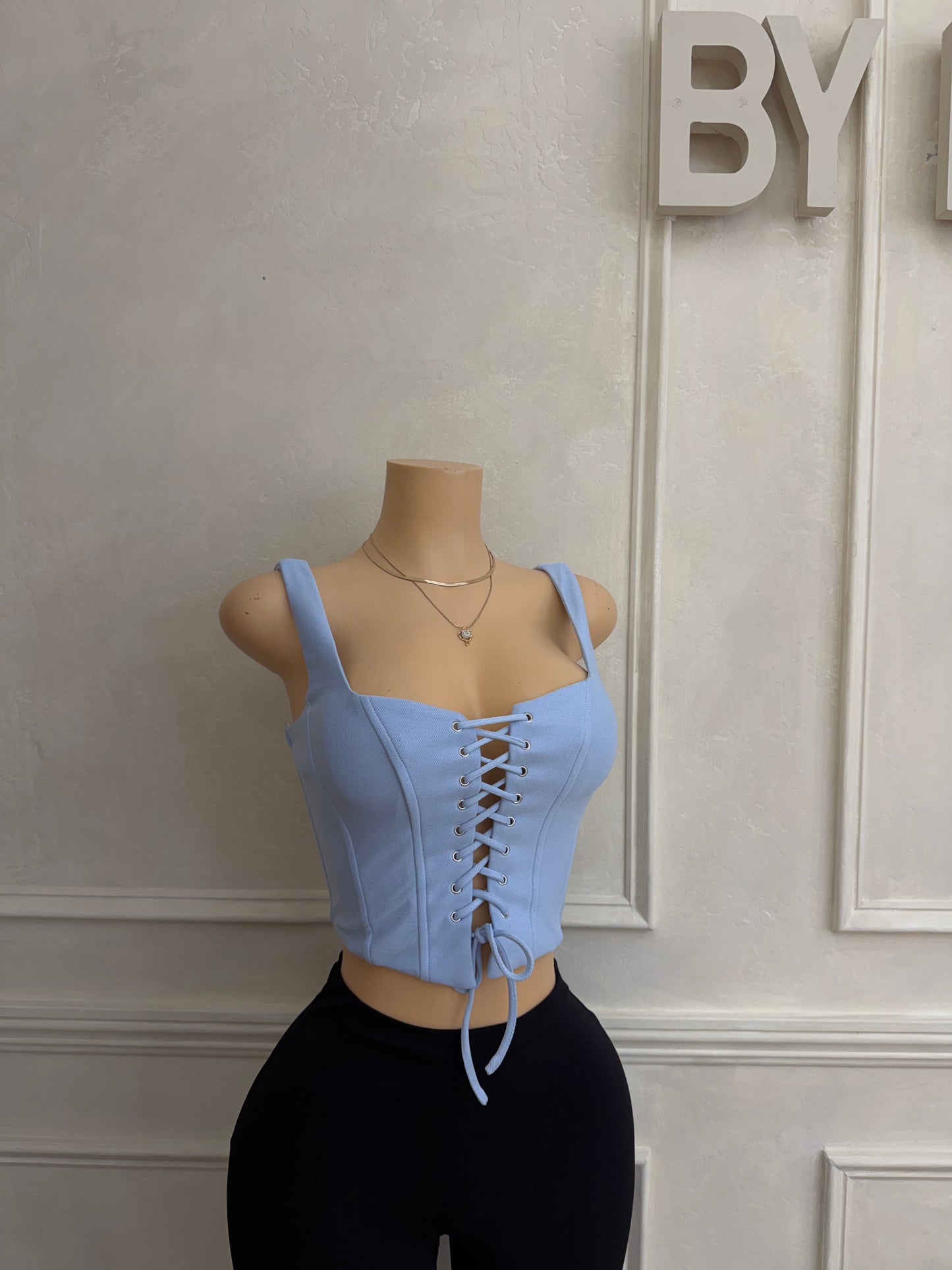 Square neck crop top