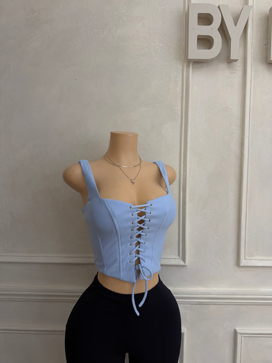 Square neck crop top