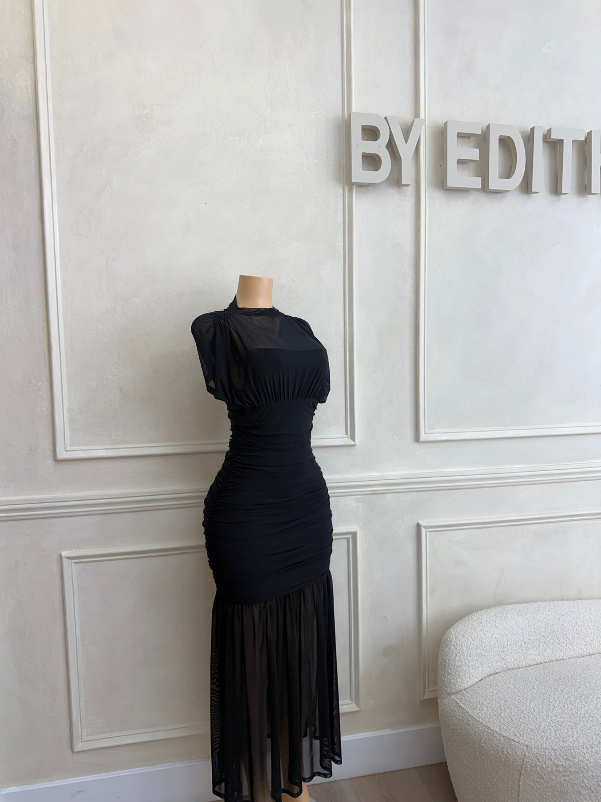 Maxi mesh dress