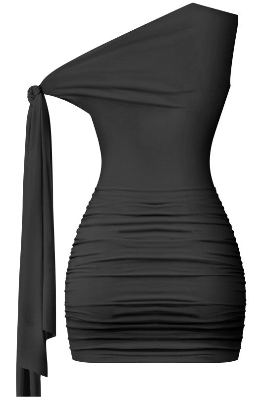 Black mini dress