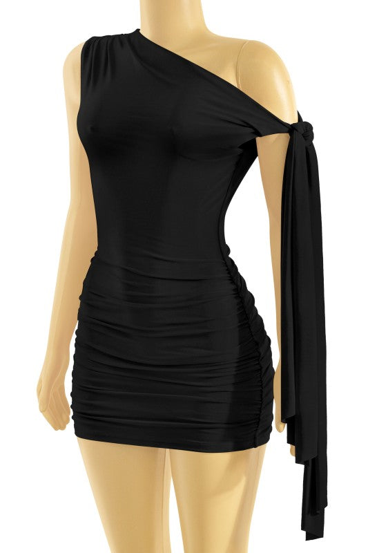 Black mini dress