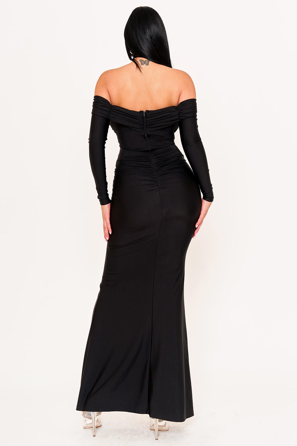 Mermaid maxi dress off shoulder