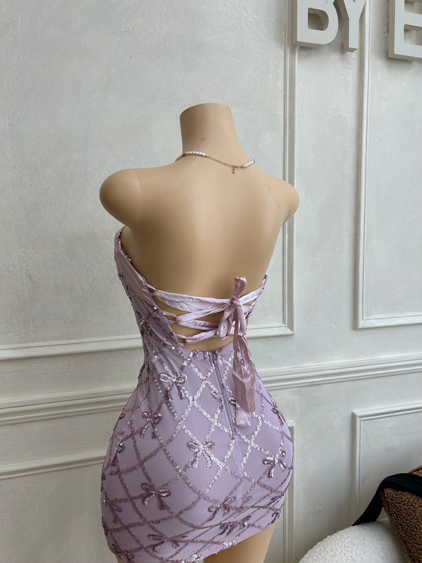 Lavender sequence dress