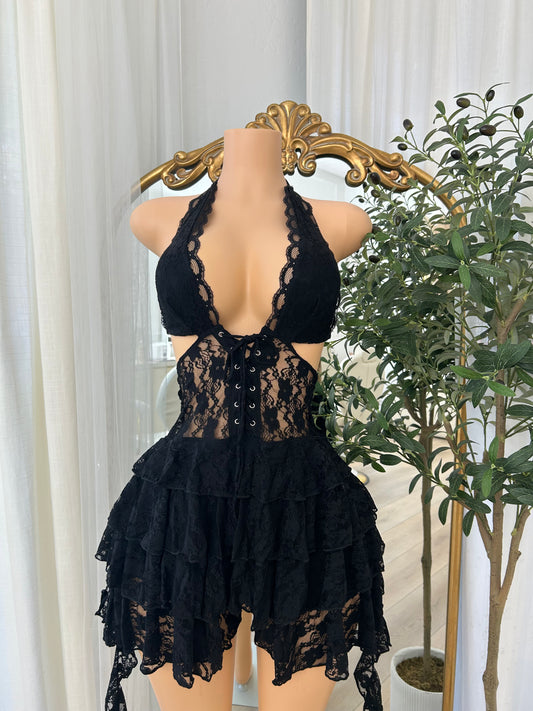 Lace Halter Dress