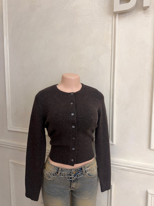 Brown cardigan