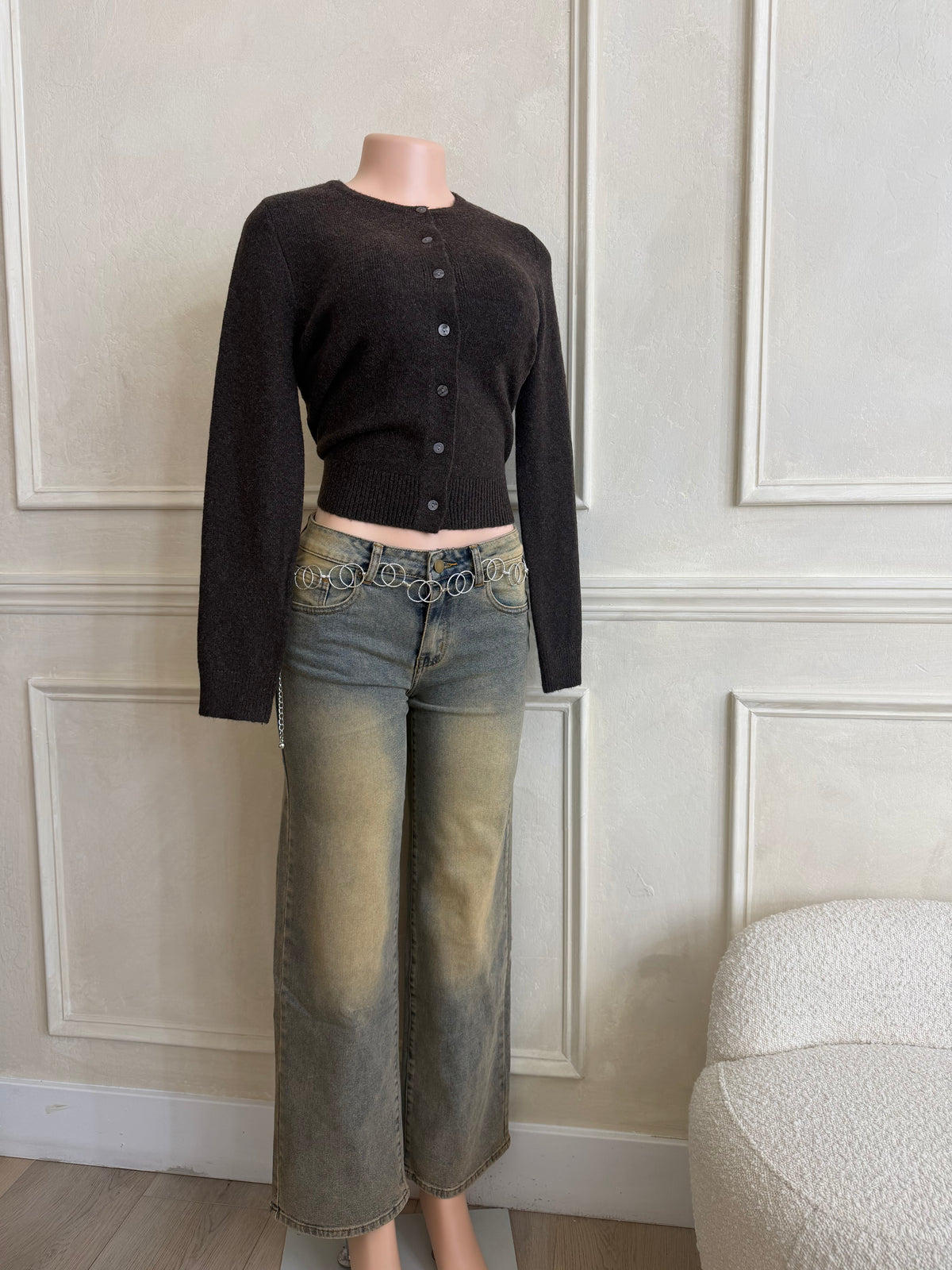 Light wash stretch jeans